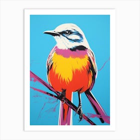 Andy Warhol Style Bird Mockingbird 3 Art Print
