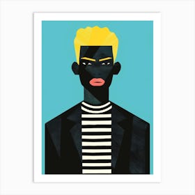 Man With Yellow Hair Art Print