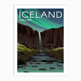 Iceland Travel Poster Art Print