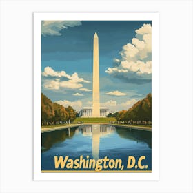 Aihrgdesign A Vintage Travel Poster Of Washington DC 2 Art Print