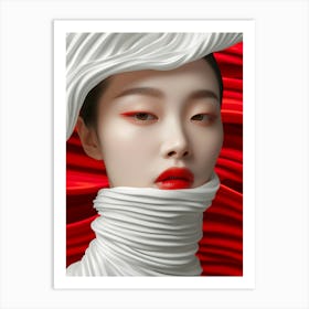 Portrait Of A Chinese Woman Art Print