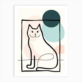 Cat In A Frame Art Print