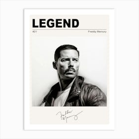 Freddy Mercury Legend Art Print