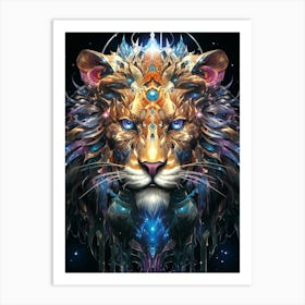 Lion Of The Night Art Print