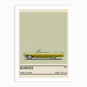 Scarface Car Movie Art Print