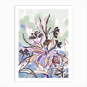 Flowers In The Garden Art Print