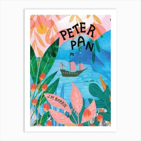 Book Cover - Peter Pan by J M Barrie Art Print