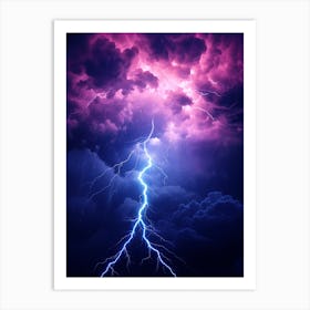 Lightning In The Sky 8 Art Print