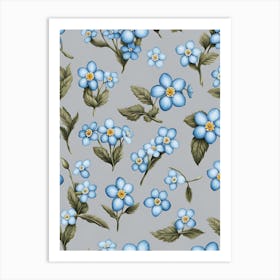 Forget Me Not Flowers 1 Art Print