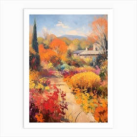 Autumn Gardens Painting Generalife Gardens Spain 3 Art Print