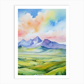 Landscape Painting 8 Art Print