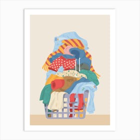 Laundry Basket Art Print