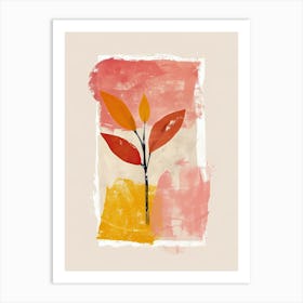 Autumn Leaves, Boho, Minimalism Art Print