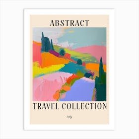 Abstract Travel Collection Poster Italy 6 Art Print