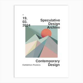 Speculative Design Archive Abstract Poster 21 Art Print