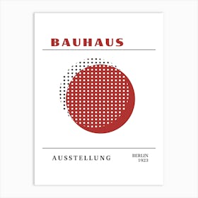 Bauhaus Red Exhibition 10 Art Print