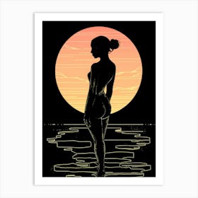 Sunset Silhouette Art Print