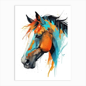 Horse Painting 7 Art Print