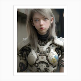 Robot Girl 2 Art Print