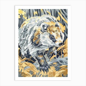 Badger Precisionist Illustration 1 Art Print