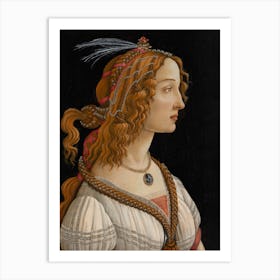 Portrait Of Simonetta Vespucci As A Nymph, Sandro Botticelli Art Print