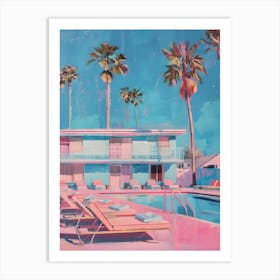 Pink Pool Art Print