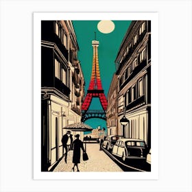 A Colorful Night In Paris 1 Art Print