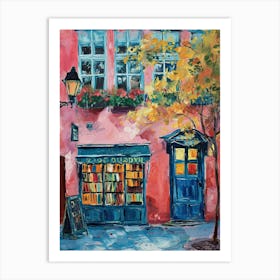 Stockholm Book Nook Bookshop 1 Art Print