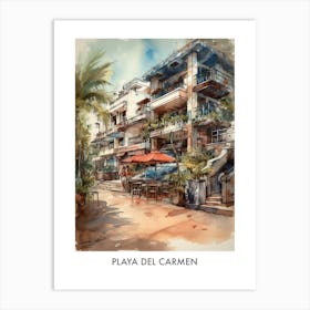 Playa del Carmen, Mexico  travel Poster Art Print