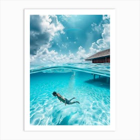 Scuba Diving Art Print