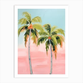 Two Palm Trees 3 Art Print