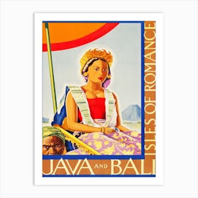 Java And Bali, Isles Of Romance Art Print