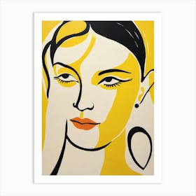 Woman With Yellow Eyes Art Print