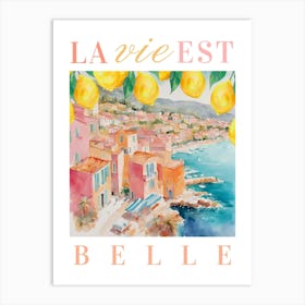 French Riviera Art Print