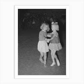 Two Children Of Migrant Agricultural Workers Dancing At The Saturday Night Dance At The Agua Fria Migrant Labor Art Print