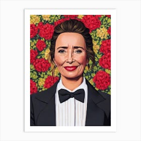 Emma Thompson Illustration Movies Art Print