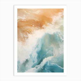 Abstract Ocean Waves Art Print