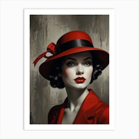 Red Hat 2 Art Print