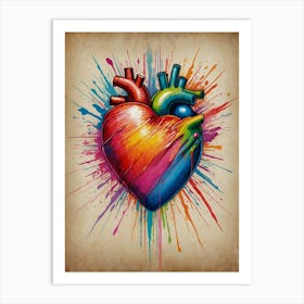 Heart Of Gold 1 Art Print