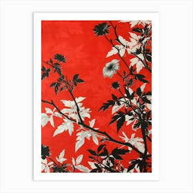Great Japan Hokusai Japanese Floral 1 Art Print