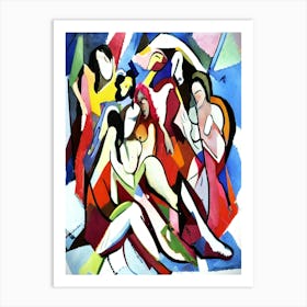 The Ladies Of Chefchaoun Art Print