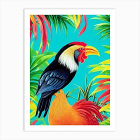Rooster Tropical bird Art Print