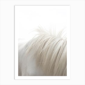 White Horse's Mane Art Print