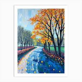 Autumn Road 1 Art Print