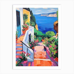 Capri Italy 4 Fauvist Painting Art Print