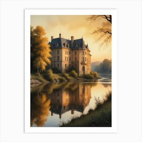 Castle By The River Art Print