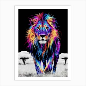 Lion Painting Art Print