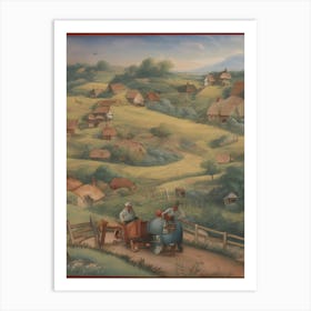 Russian Village Art Print