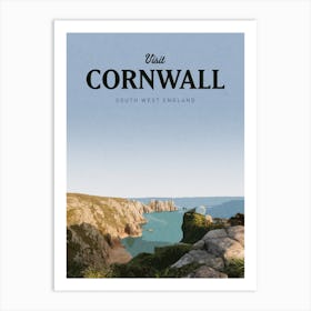 Visit Cornwall South West England Art Print