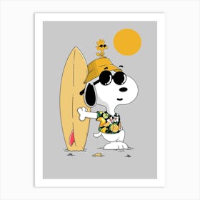 Hawaiian Snoopy Art Print